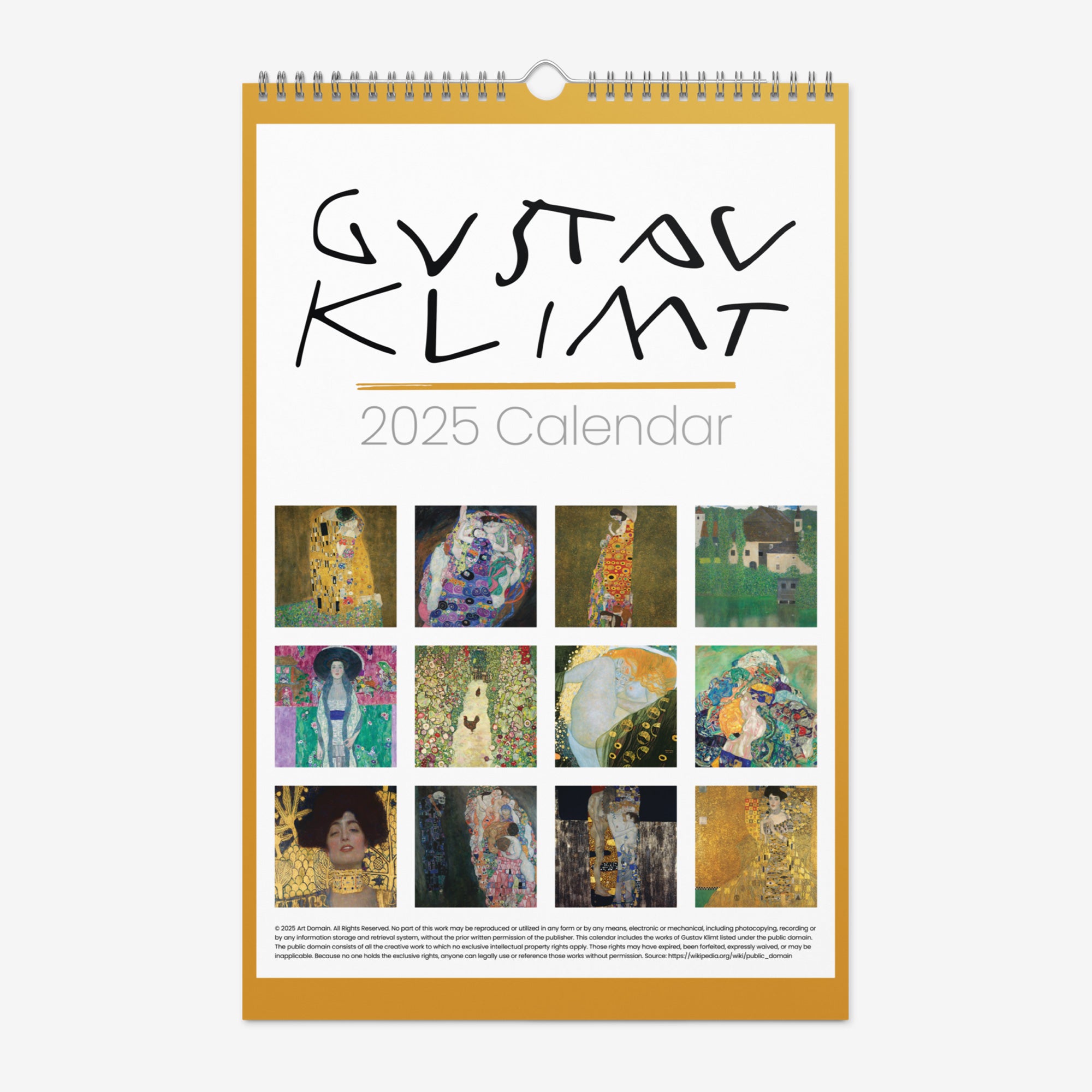 Gustav Klimt, Wall Calendar (2025)